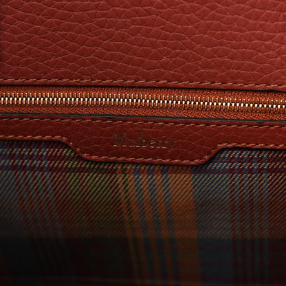 Mulberry Classic Grain Calfskin Belted Bayswater Tote Rust 8 of 10