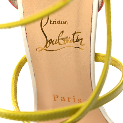 Christian Louboutin Patent Calfskin Choca 100 Sandals 36.5 Multicolor 8 of 8