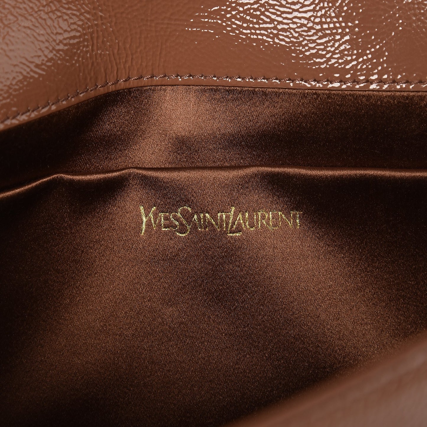 Textured Patent Calfskin Monogram Large Belle De Jour Clutch Nude