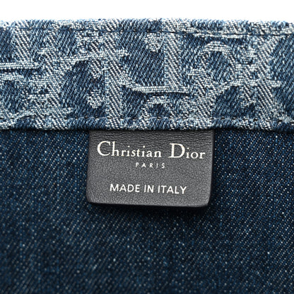 Christian Dior Oblique Denim Large Book Tote Blue 6 of 11