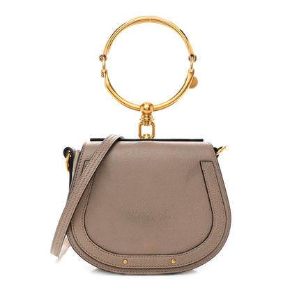 Chloe Calfskin Suede Small Nile Bracelet Bag Motty Grey 1 of 13