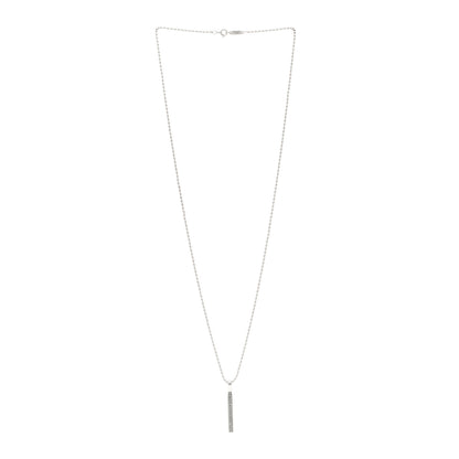 Tiffany Sterling Silver 1837 Makers Bar Pendant Necklace 3 of 5
