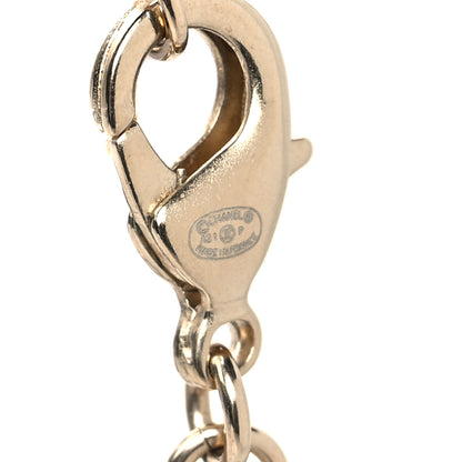 Chanel Crystal Resin CC Chain Link Short Necklace Black Gold 5 of 5