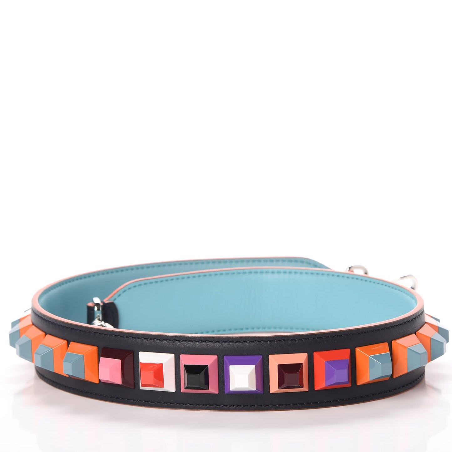 Calfskin Studded Strap You Navy Multicolor