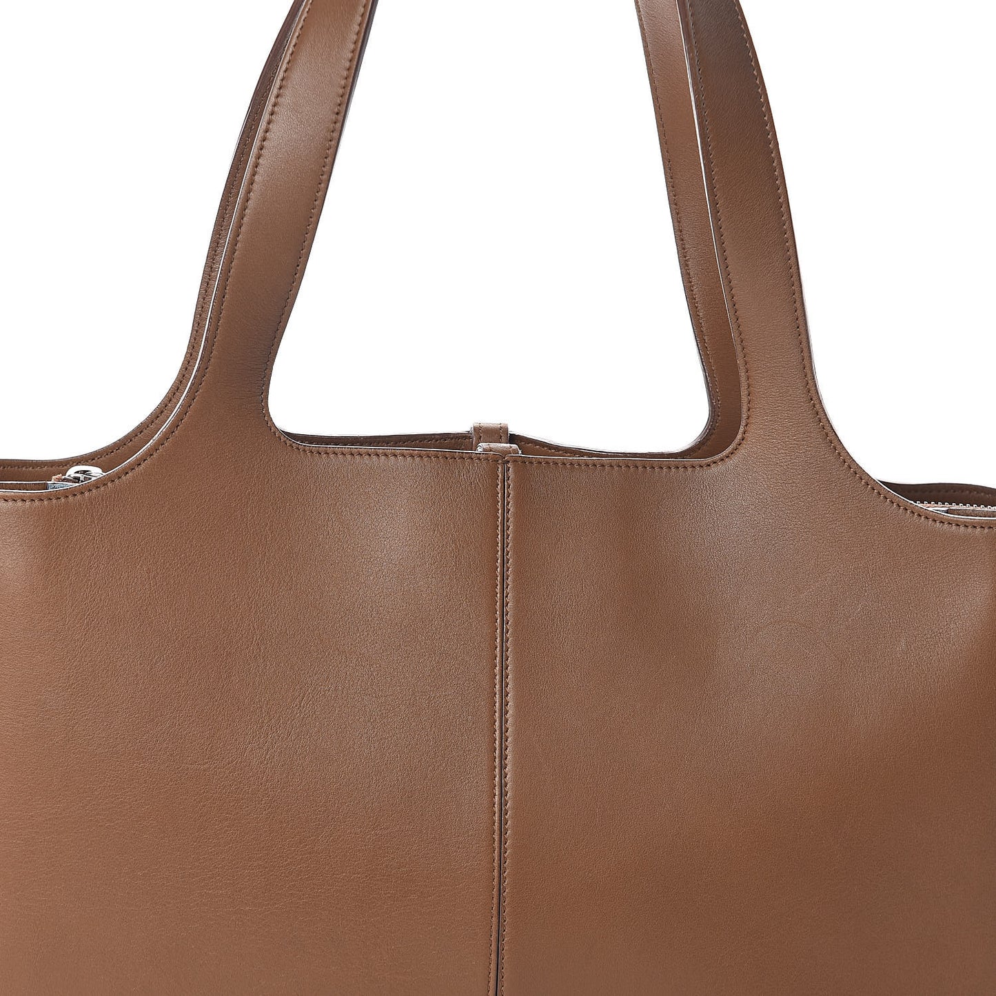 Calfskin Medium Tri-Fold Bag Taupe