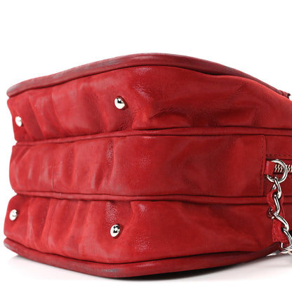 Chanel Iridescent Calfskin Quilted Relax CC Camera Case Red 18 of 19