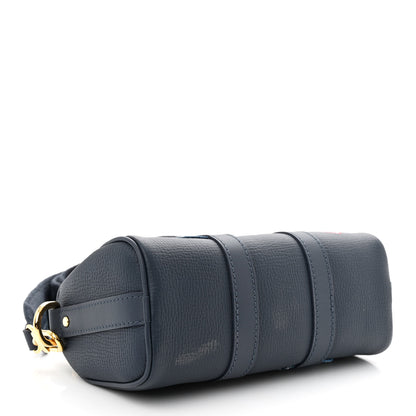 Louis Vuitton Taurillon Monogram Denim Drip Keepall XS Blue 4 of 10