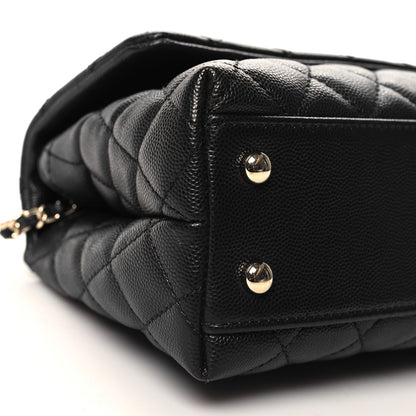 Chanel Caviar Quilted Mini Coco Handle Flap Black 9 of 10