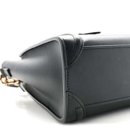 Celine Smooth Calfskin Nano Luggage Black 10 of 11