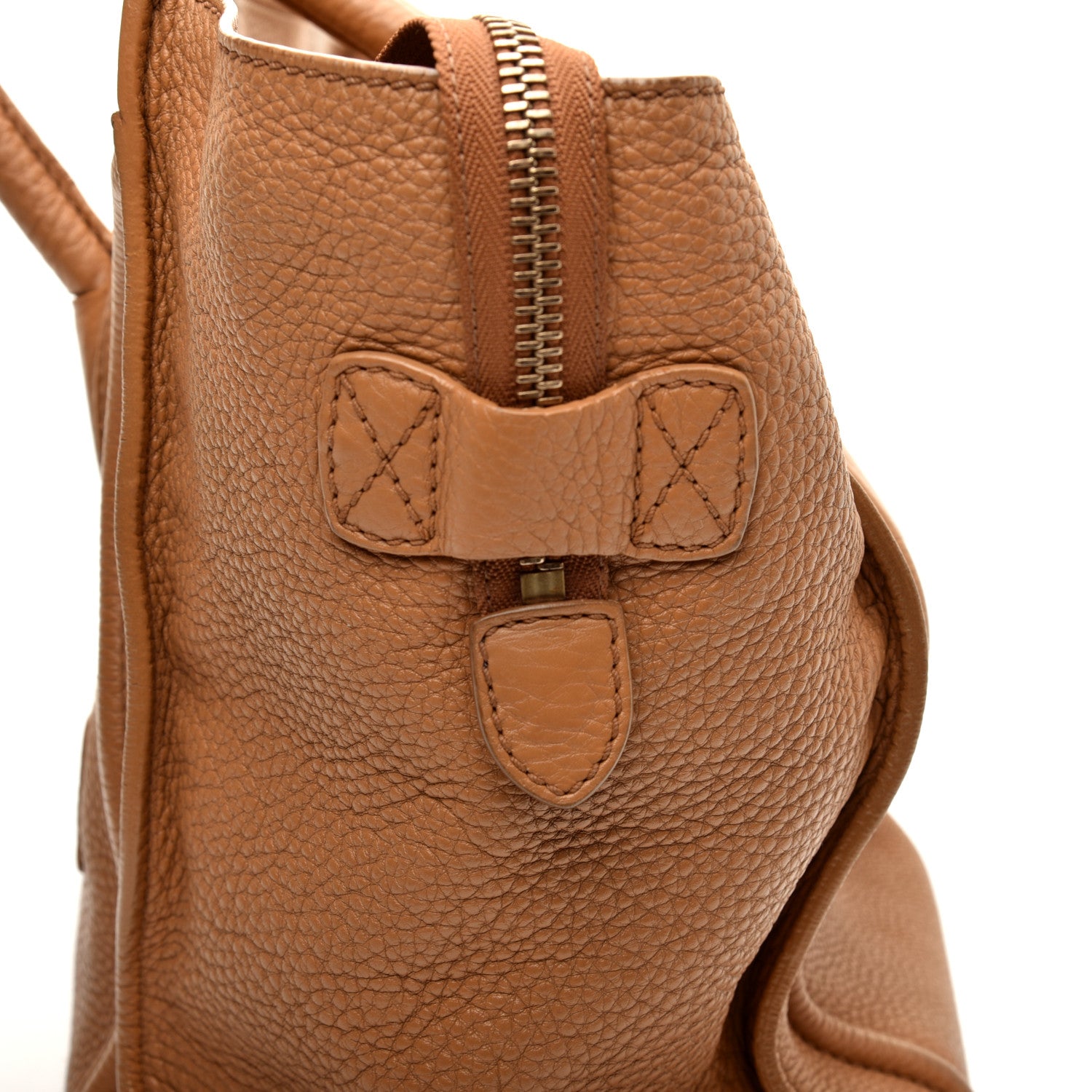 Celine Drummed Calfskin Mini Luggage Camel 13 of 13