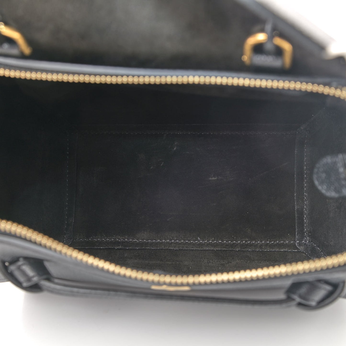 Grained Calfskin Nano Belt Bag Black
