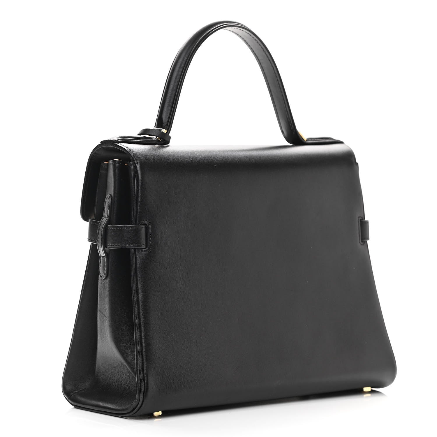 Delvaux Calfskin MM Tempete Satchel Black 2 of 11