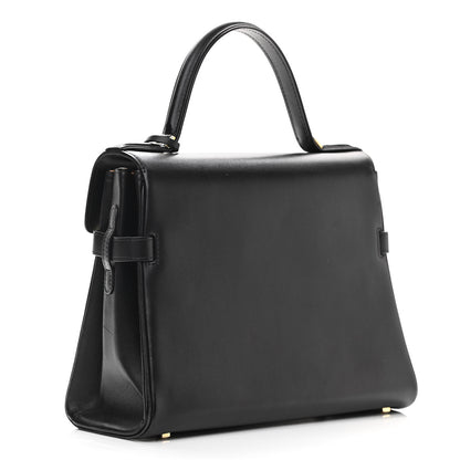 Delvaux Calfskin MM Tempete Satchel Black 2 of 11