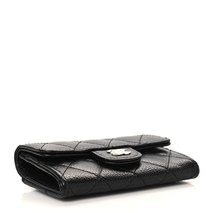 Chanel Caviar Quilted Flap Card Holder Wallet Black 4 of 9