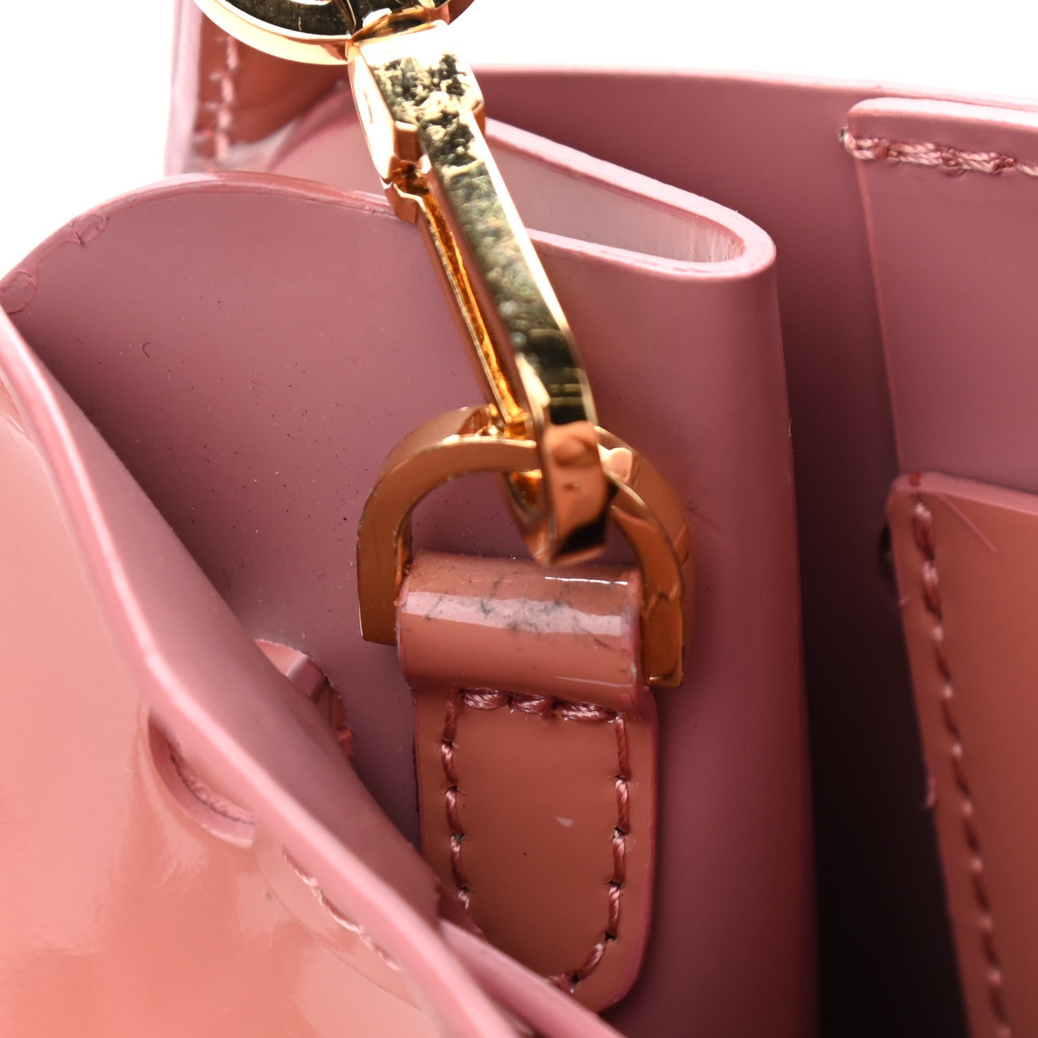 Mansur Gavriel Patent Mini Mini Sun Bag Blush 7 of 9