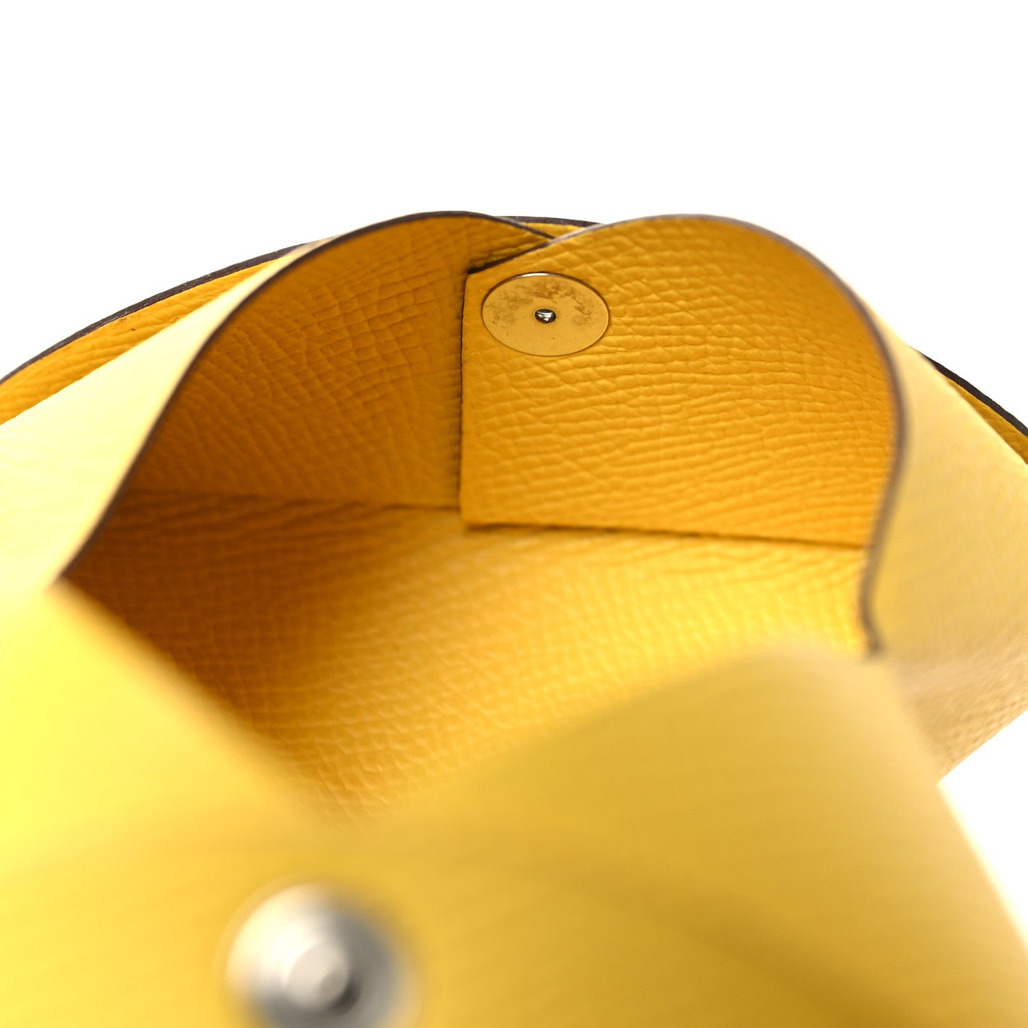 Hermes Epsom Calvi Duo Card Case Jaune De Naples 7 of 11