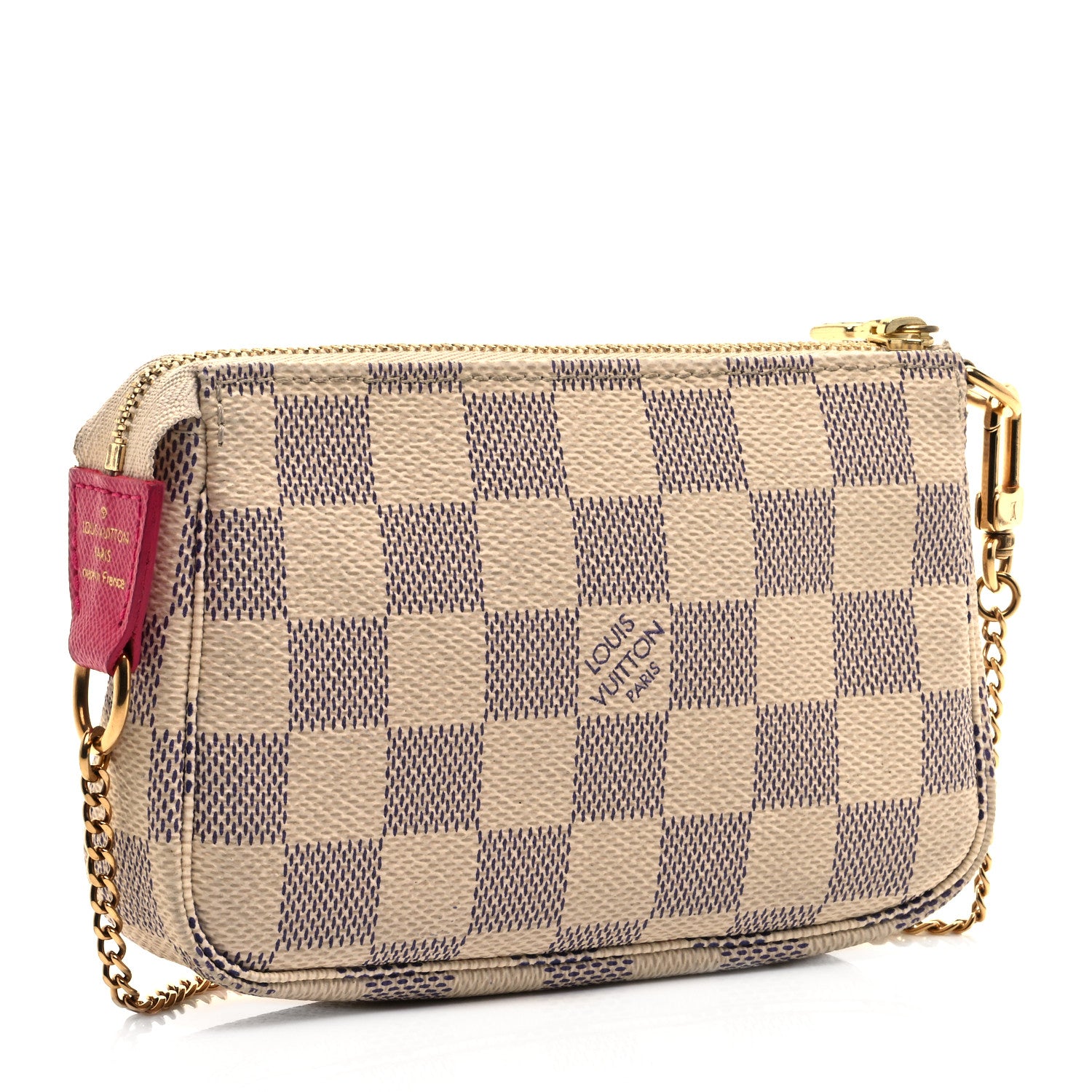 Louis Vuitton Damier Azur 2017 Christmas Animation Mini Pochette Accessories 3 of 9