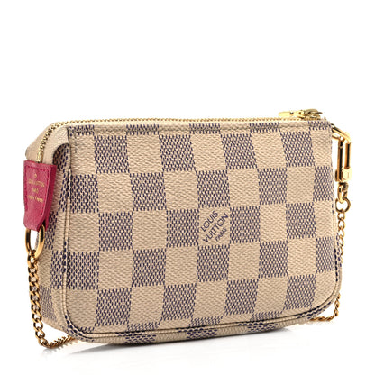 Louis Vuitton Damier Azur 2017 Christmas Animation Mini Pochette Accessories 3 of 9