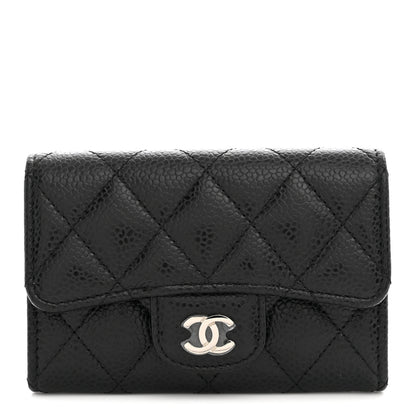 Chanel Caviar Quilted Flap Card Holder Black 1 of 8