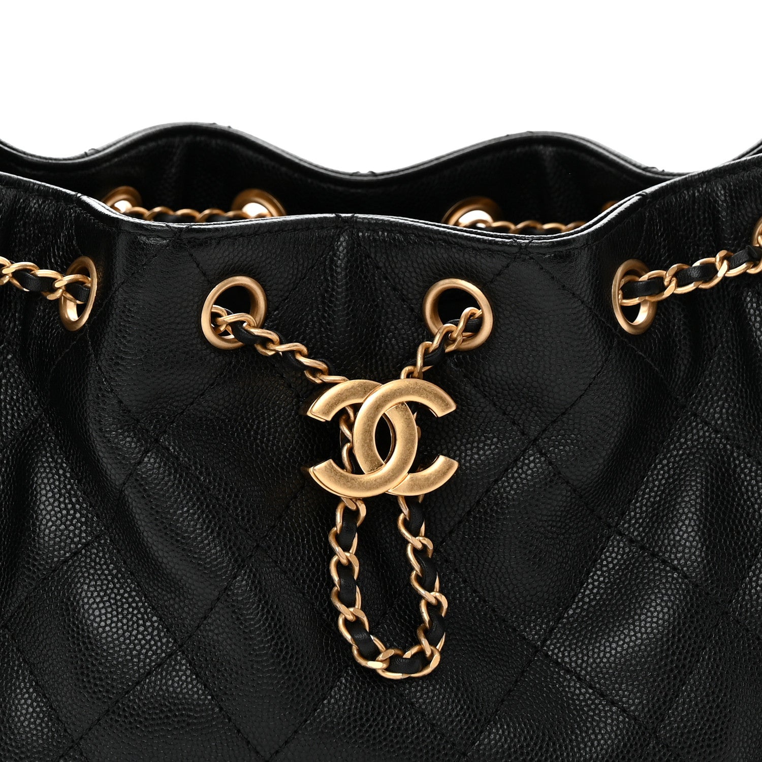 Chanel Caviar Quilted Mini Chanel 25 Handbag Black 8 of 12