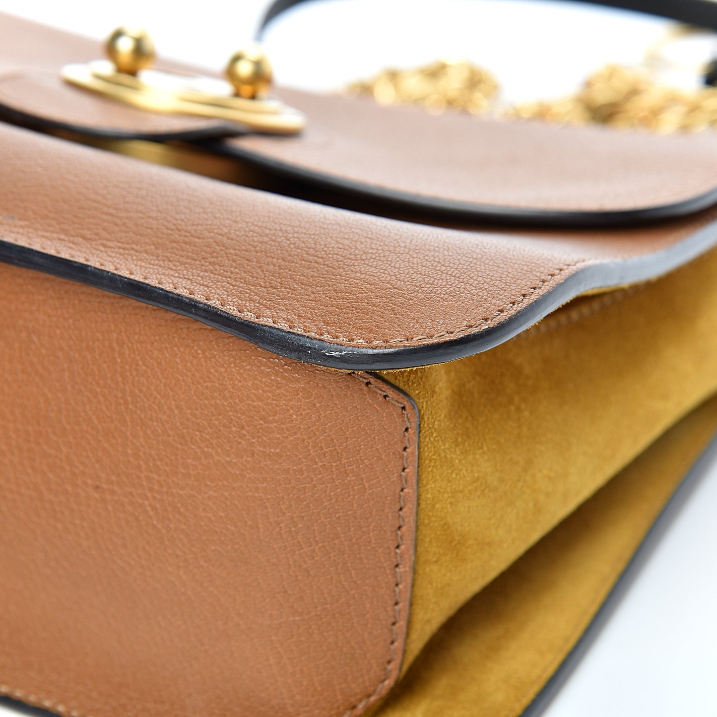 Goatskin Medium Mily Shoulder Bag Caramel