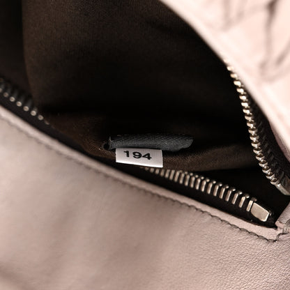 Miu Miu Nappa Matelasse Crystal Flap Clutch Pomice 8 of 17