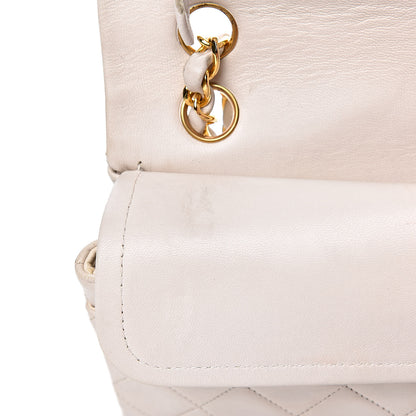 Chanel Lambskin Quilted Small Double Flap White 19 of 21
