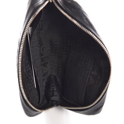 Chanel Aged Calfskin Quilted Cambon Cosmetic Case Black 5 of 8