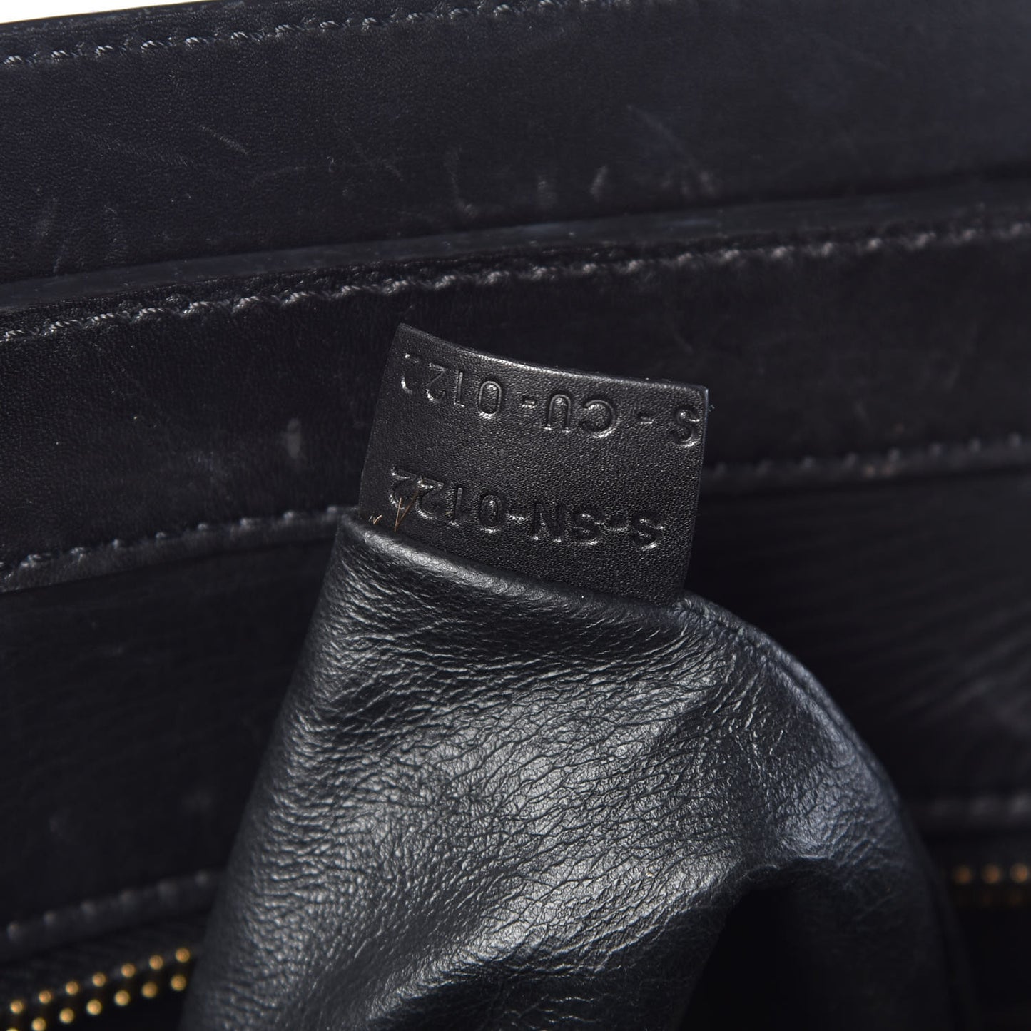 Satin Calfskin Suede Mini Tri-Color Luggage Almond