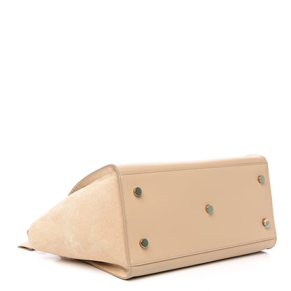 Saint Laurent Calfskin Small Monogram Downtown Cabas Nude Powder 3 of 11