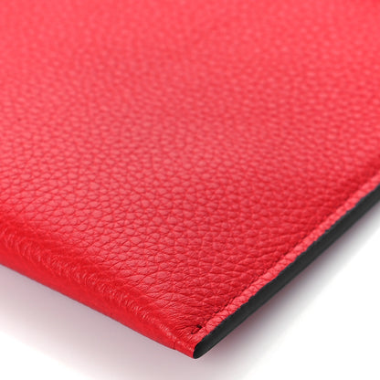 Alexander McQueen Calfskin Skull Envelope Clutch Red 8 of 9