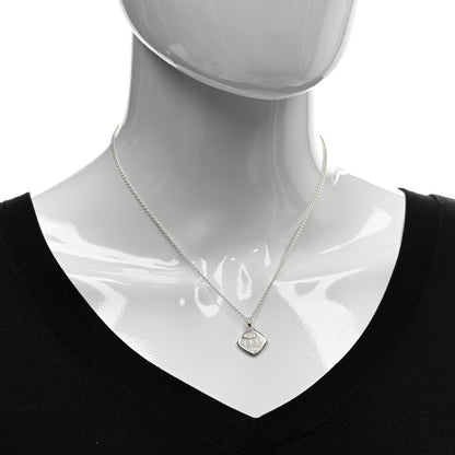 Tiffany Sterling Silver 1837 Square Pendant Necklace 2 of 4
