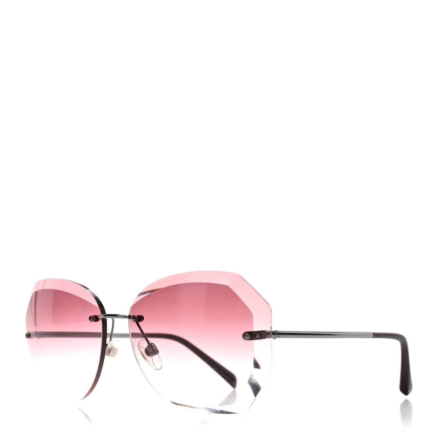 Metal Spring Round Sunglasses 4220 Pink