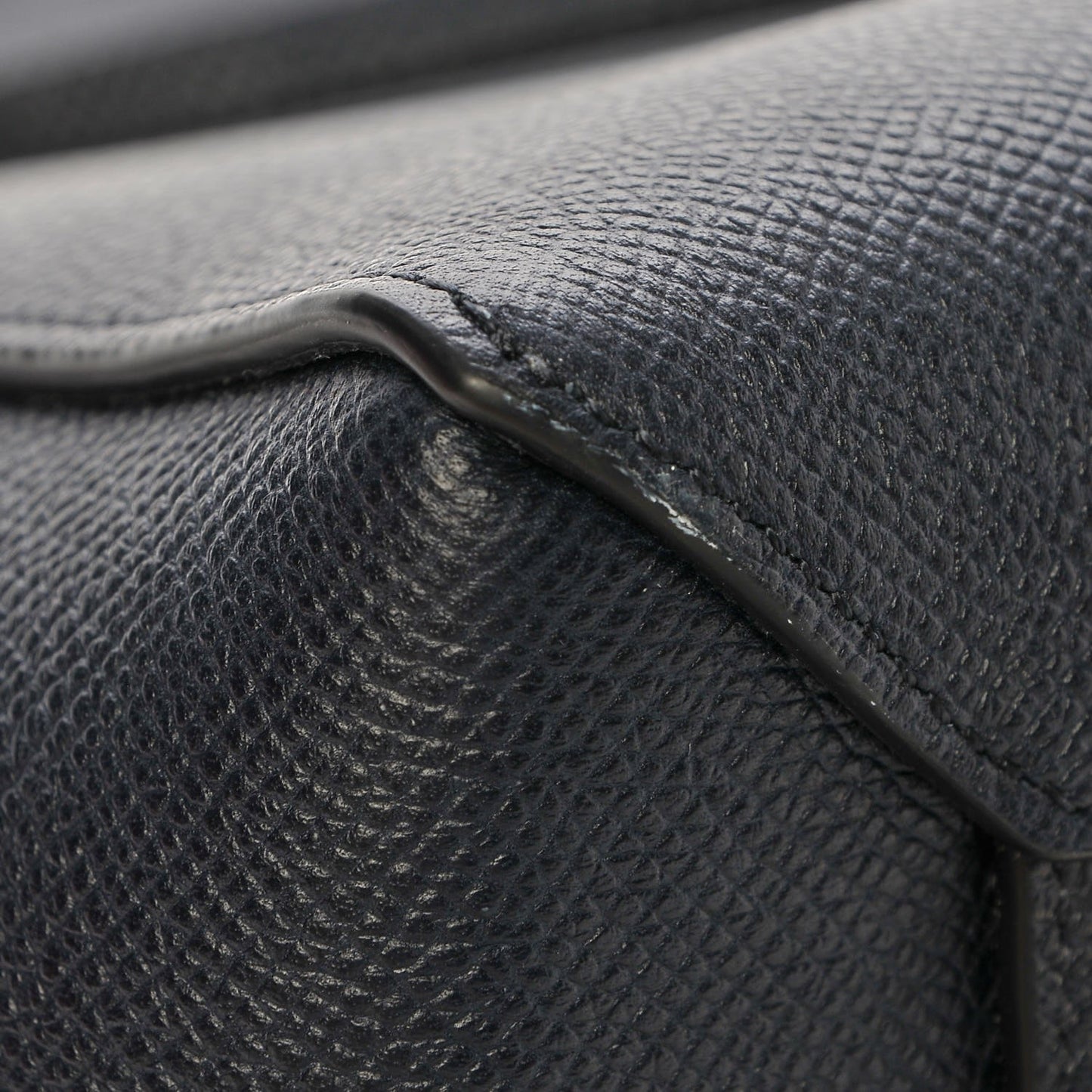 Grained Calfskin Mini Belt Bag Navy