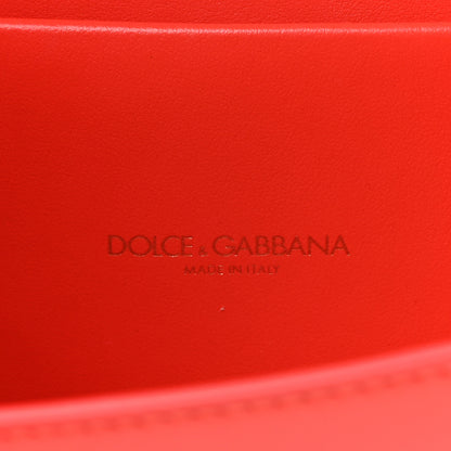 Dolce & Gabbana Smooth Calfskin Small Devotion Envelope Top Handle Bag Red 6 of 10