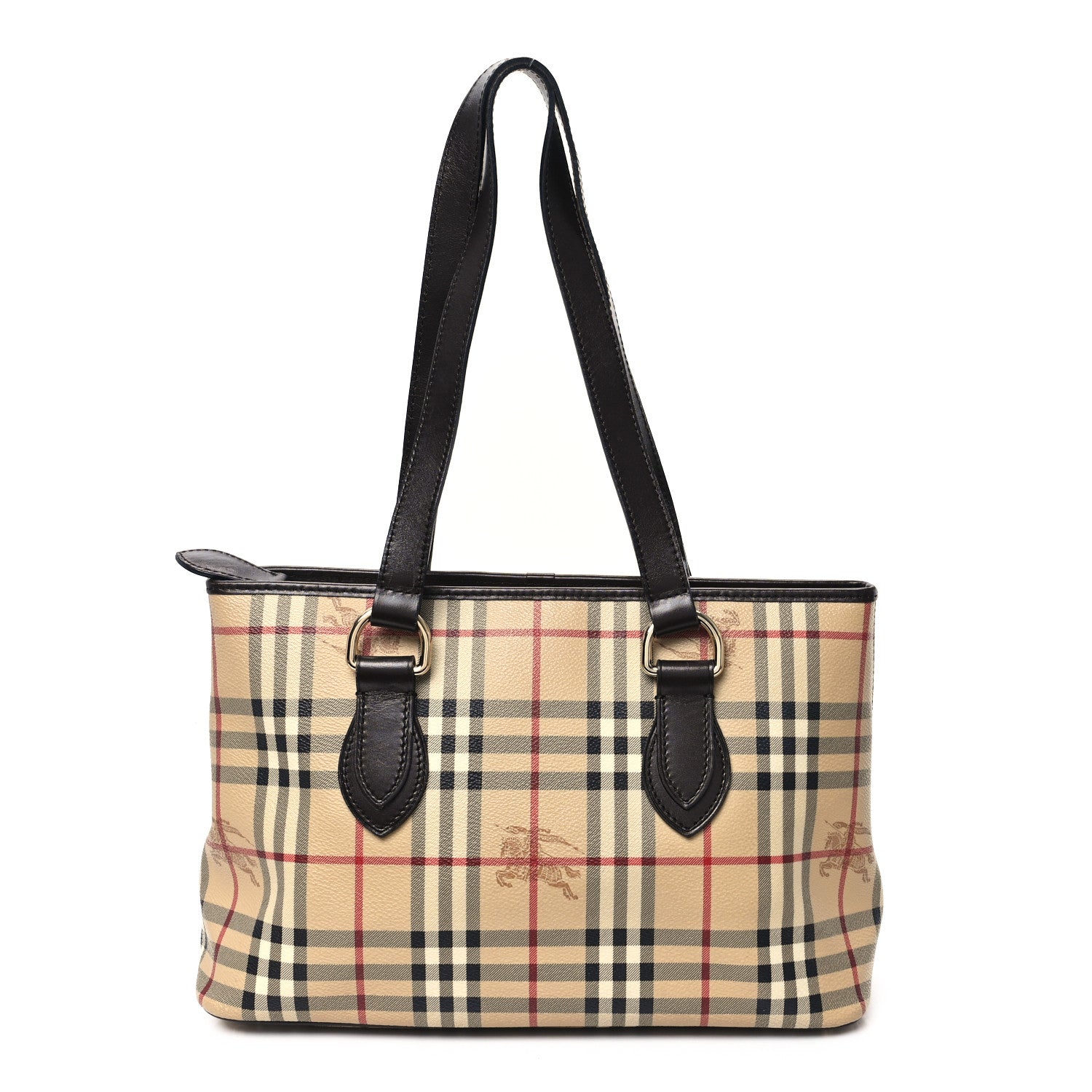 Burberry Haymarket Check Medium Regent Tote Chocolate 1 of 12