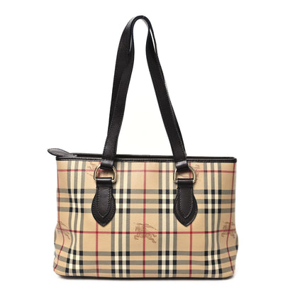 Burberry Haymarket Check Medium Regent Tote Chocolate 1 of 12