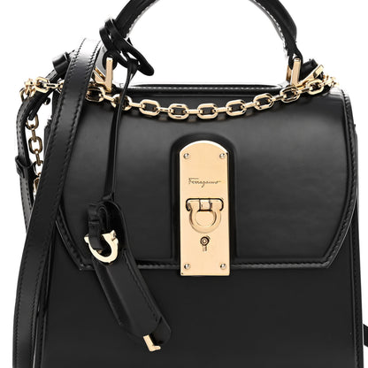 Salvatore Ferragamo Smooth Calfskin Small Boxyz Black 7 of 11