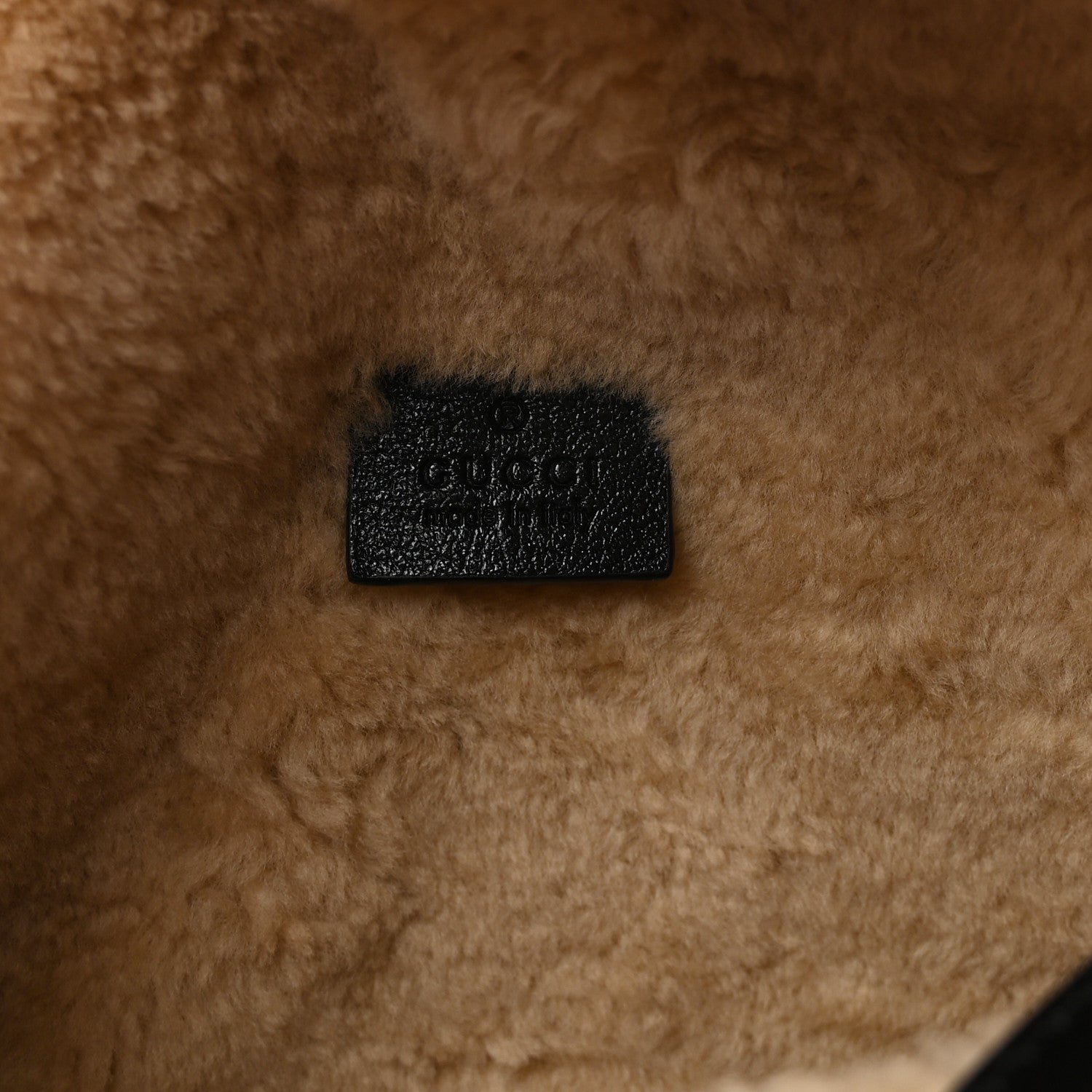 Gucci Azalea Calfskin Wool Matelasse Diagonal Small GG Marmont Shoulder Bag Black 6 of 10