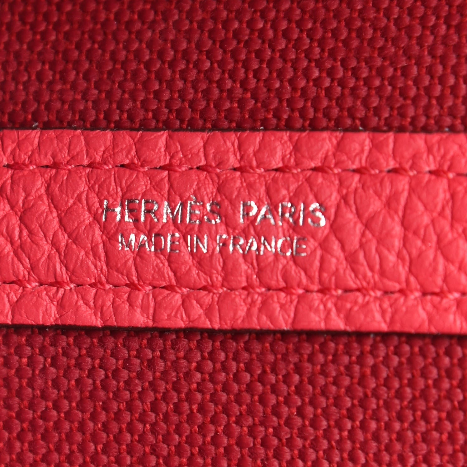 Hermes Toile Militaire Vache Country Garden Party Tote 30 Rouge Grenant Bougainvillea 6 of 17