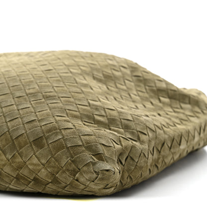 Bottega Veneta Suede Intrecciato Large Hop Mud 9 of 9