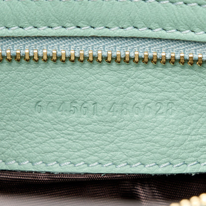 Gucci Snakeskin Calfskin Small Jackie 1961 Hobo Teal Light Teal 7 of 10