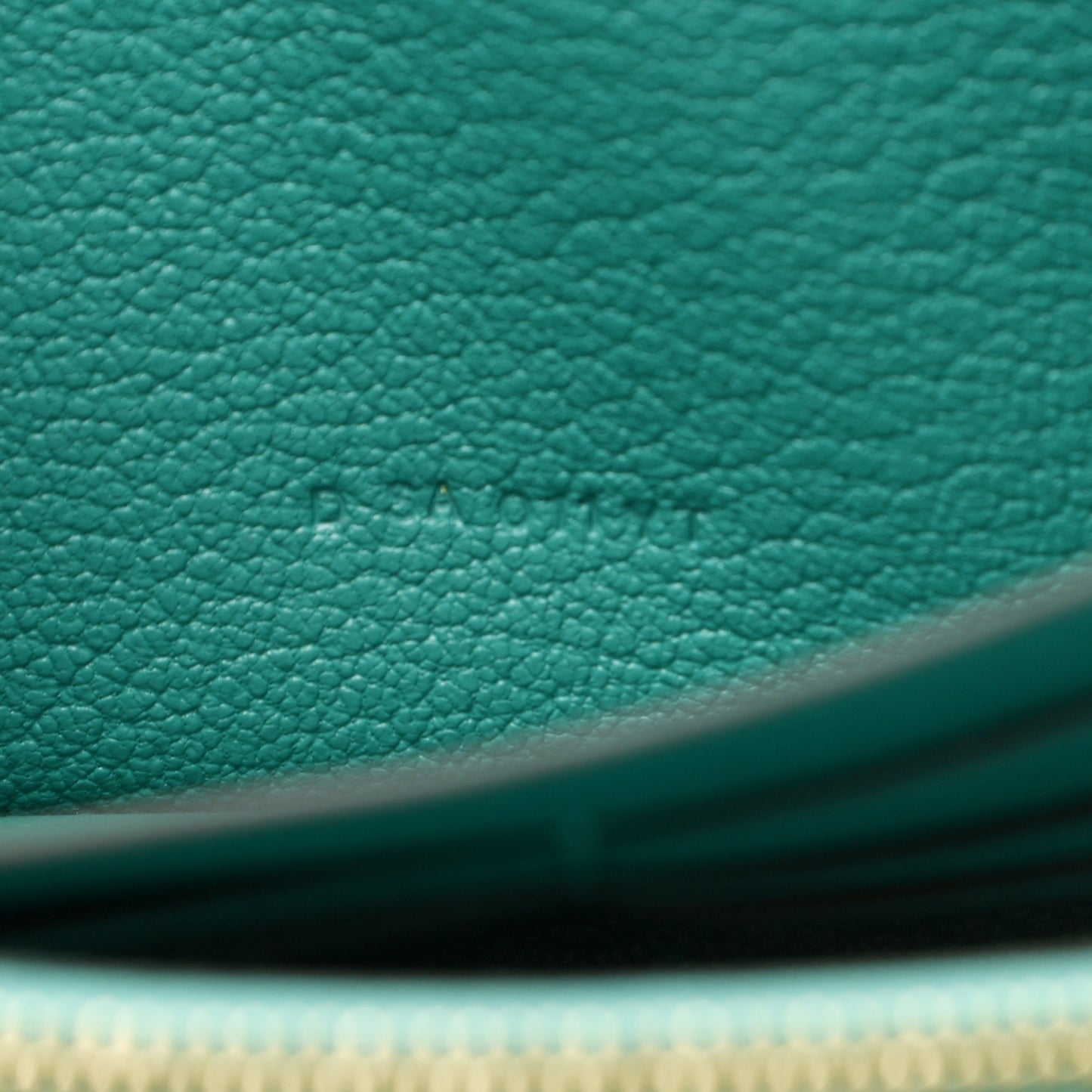 Ostrich Kelly Longue Wallet Vert Verone
