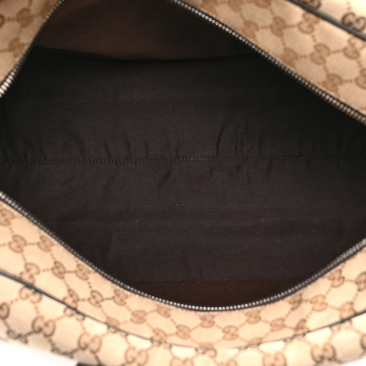 Monogram Dollar Calfskin Boston Duffle Bag Beige Ebony Testa di Moro Marrone Scuro