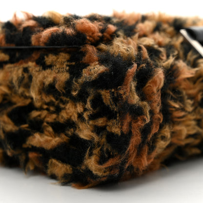 Balenciaga Fleece Leopard Print Hourglass Chain Bag Brown 10 of 11