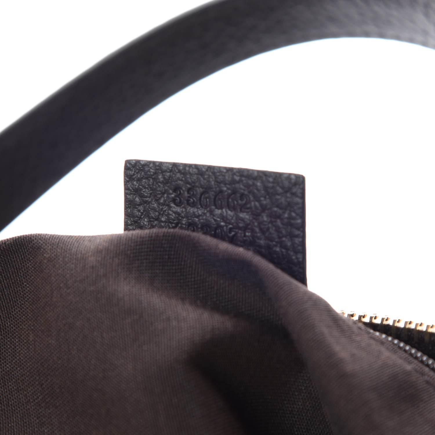 Gucci Pebbled Calfskin Broadway Tote Dark Brown 8 of 10