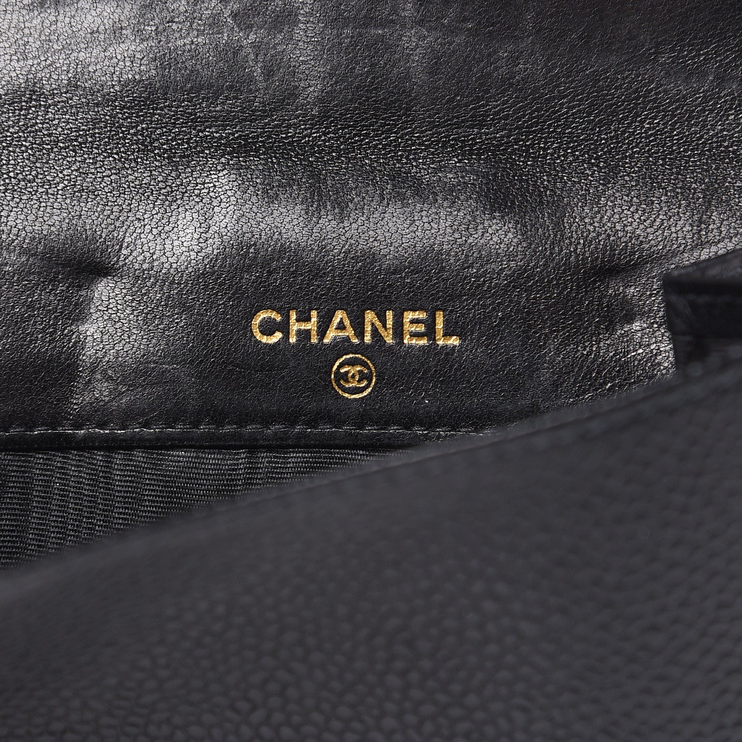 Chanel Caviar Timeless CC Compact French Wallet Black 6 of 10