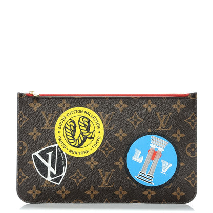 Louis Vuitton Monogram World Tour Neverfull MM GM Pochette 1 of 6