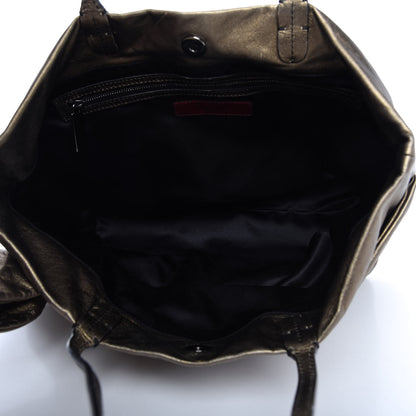 Valentino Garavani Metallic Nappa Bow Tote Gold 5 of 8