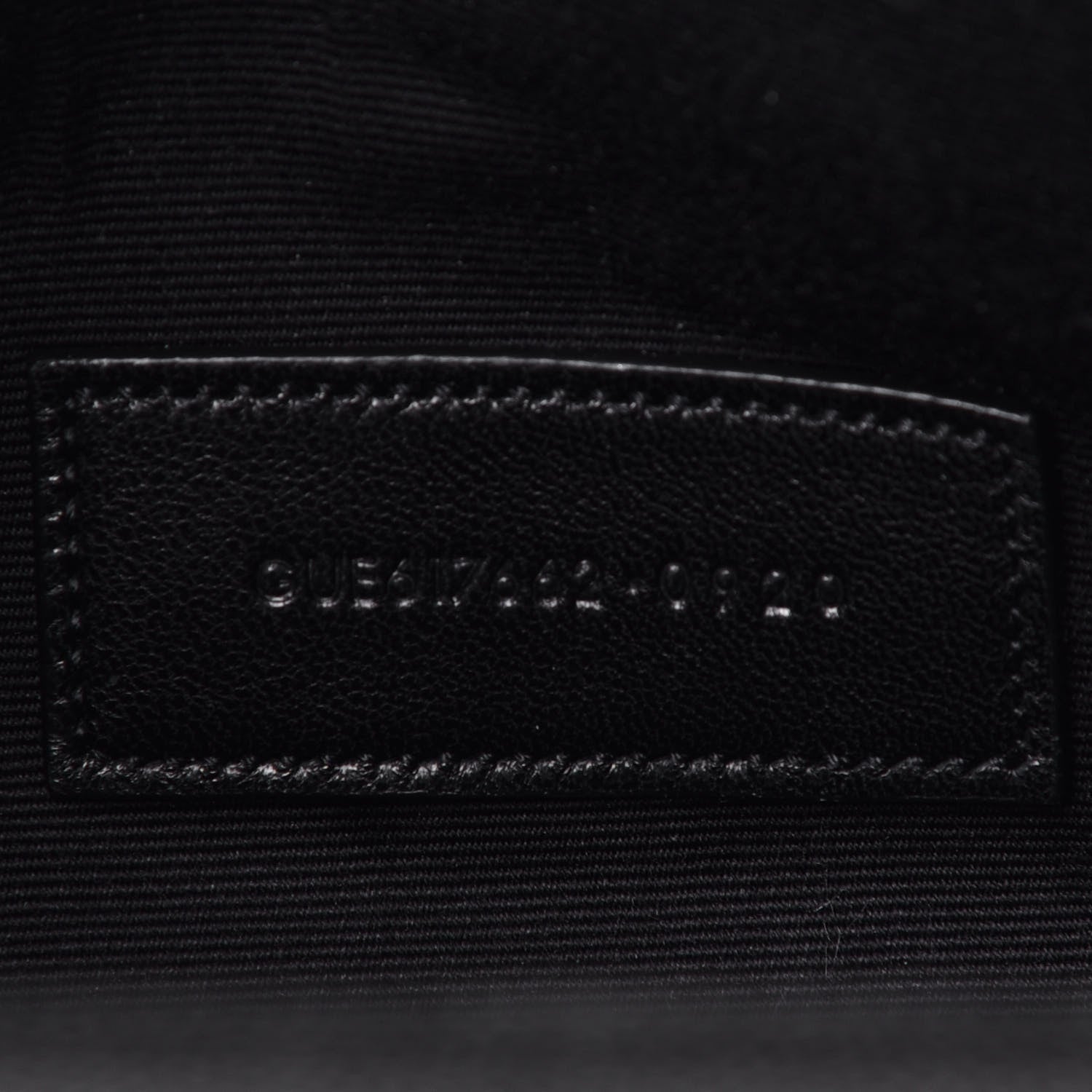 Saint Laurent Grain De Poudre Matelasse Chevron Monogram Envelope Clutch Black 7 of 7